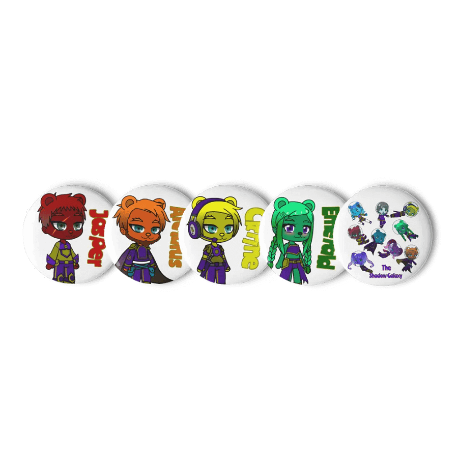 Shadow Bears #1 (The Shadow Galaxy) Set of Pin Buttons product image (4)