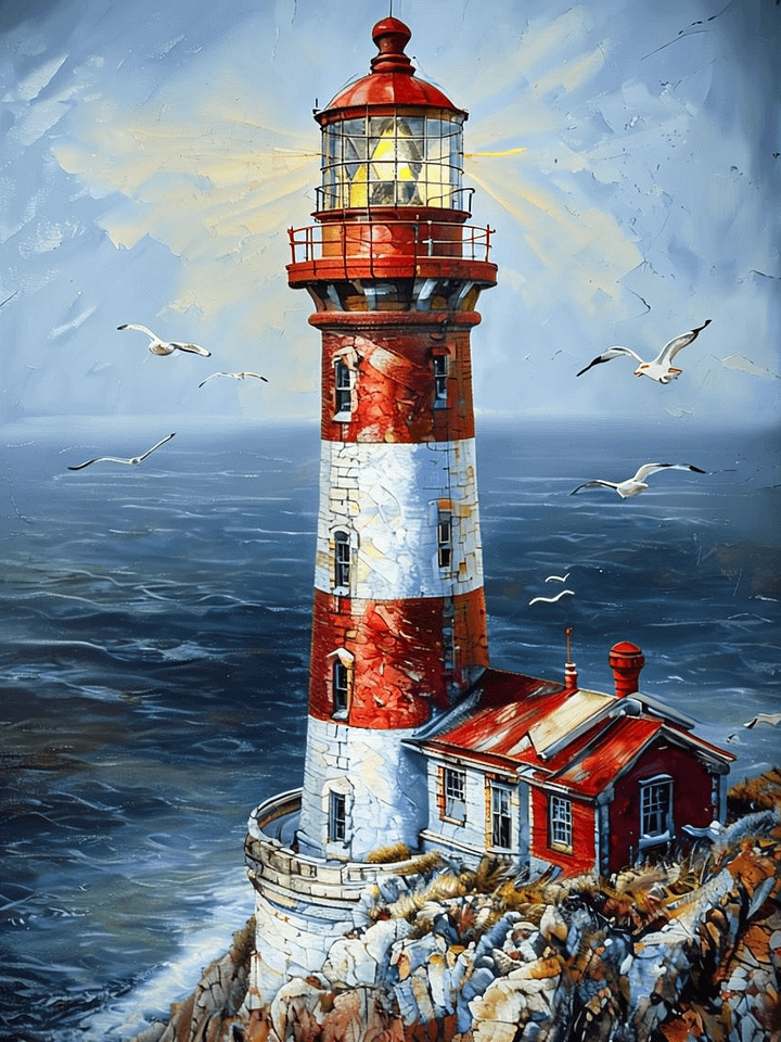 Beacon of Serenity Lighthouse Poster product image (1)