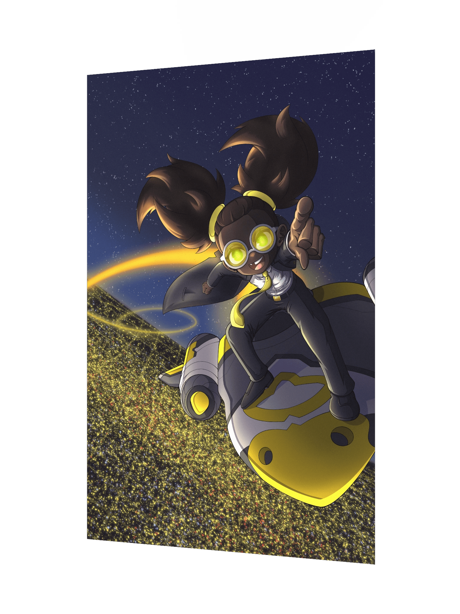 (12" x 18") Night Sky Luna Print product image (3)