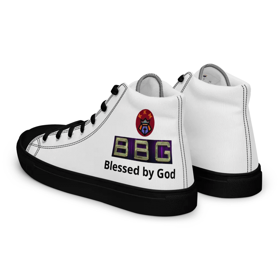BBG White High Tops - Black Soles product image (3)