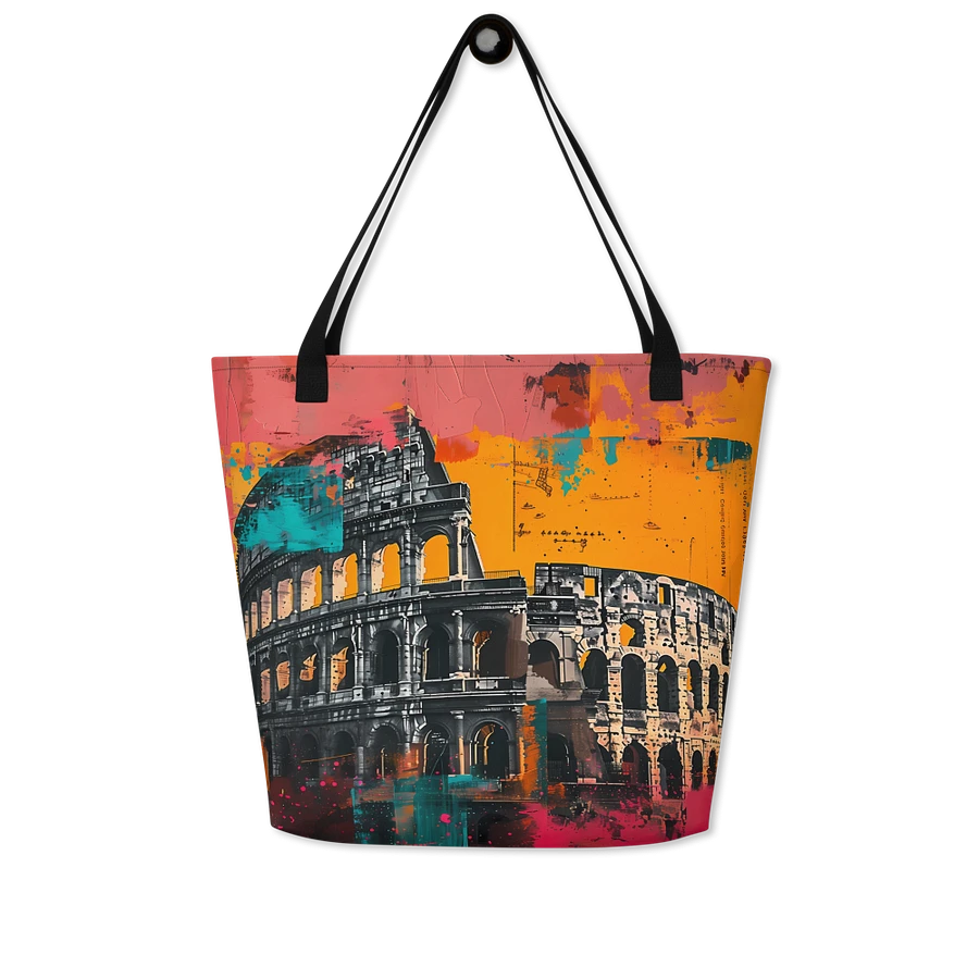 Tote Bag: Historical Roman Colosseum Artistic Travel Abstract Art Design product image (8)