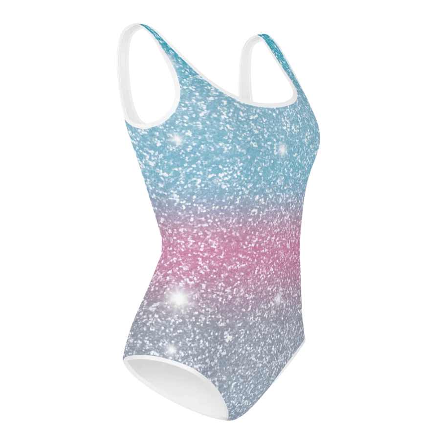 Glitter Unicorn Texture Design Youth Swimsuit (4) product image (4)