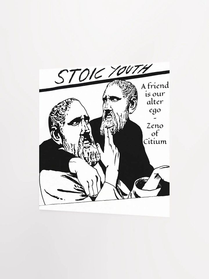 Stoic Youth Zeno of Citium quote Enhanced Matte Paper Poster (in) product image (2)