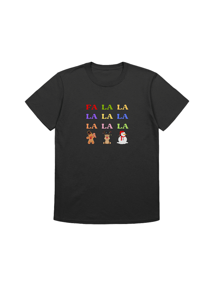 Cute Rudolph, Gingerbread Man, and Snowman Christmas Unisex T-Shirt product image (1)