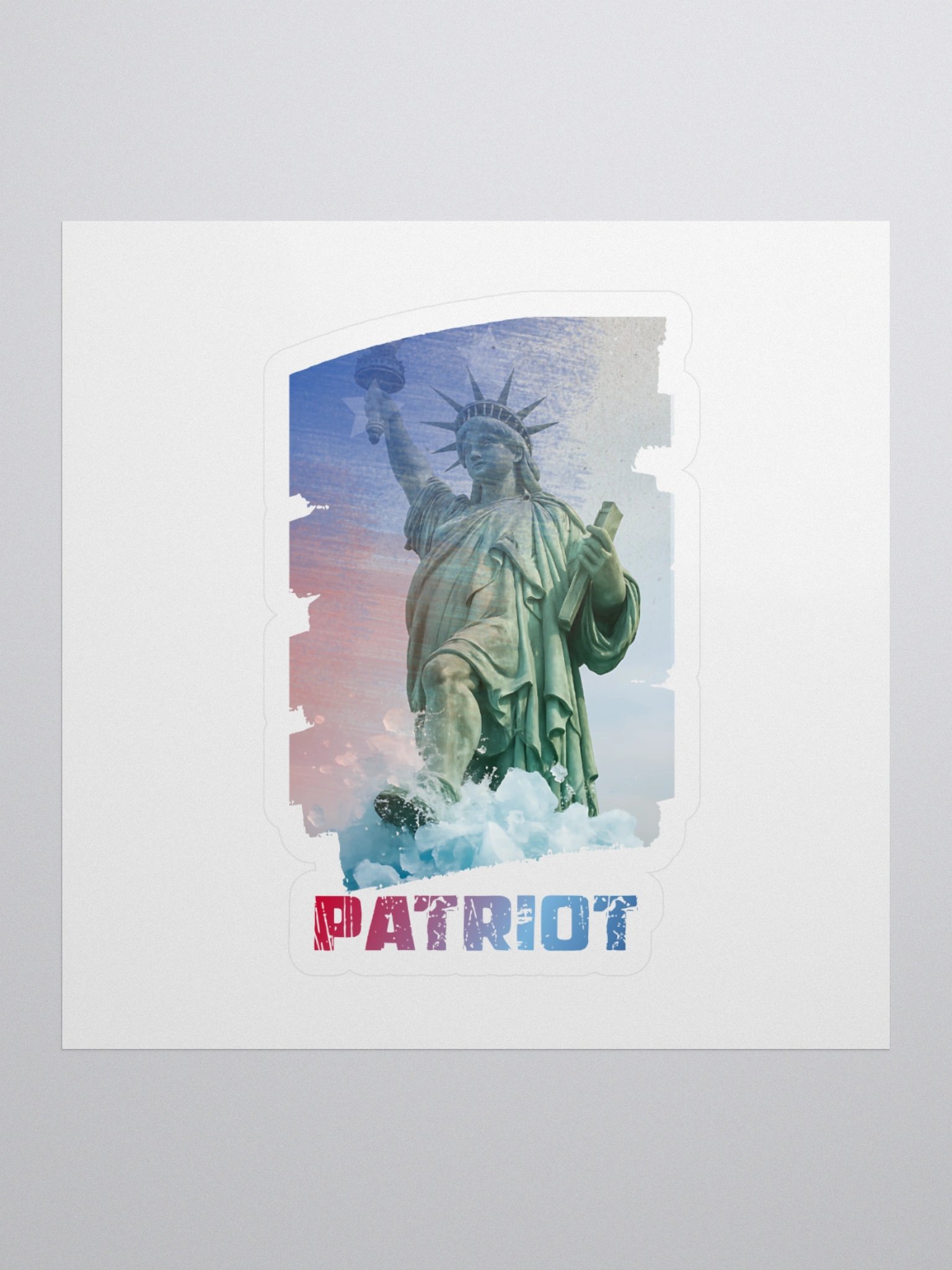 Patriot's Liberty Walk Kiss Cut Stickers product image (1)