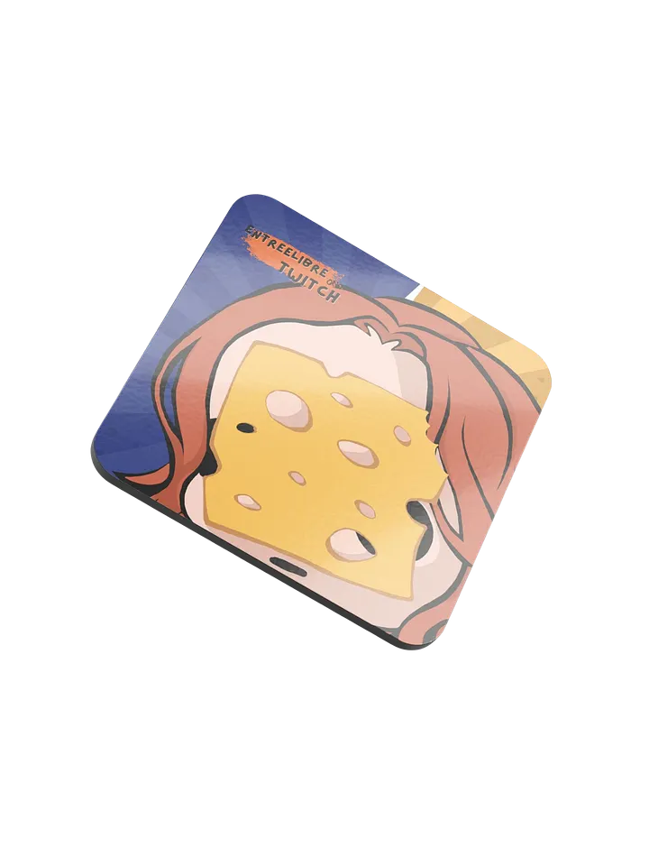 CHEESE TWITCH EMOJI Cork Coaster product image (1)