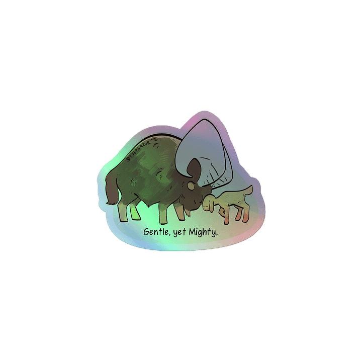Holo Ram and Baby Lamb Sticker product image (1)