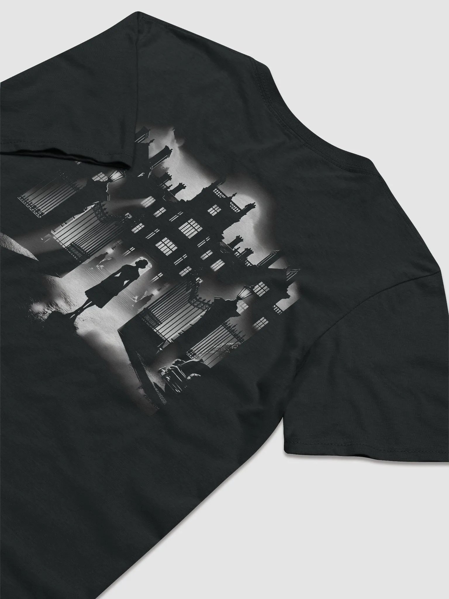 Mansion Mystery: A Noir Silhouette (Womens Tee) product image (4)