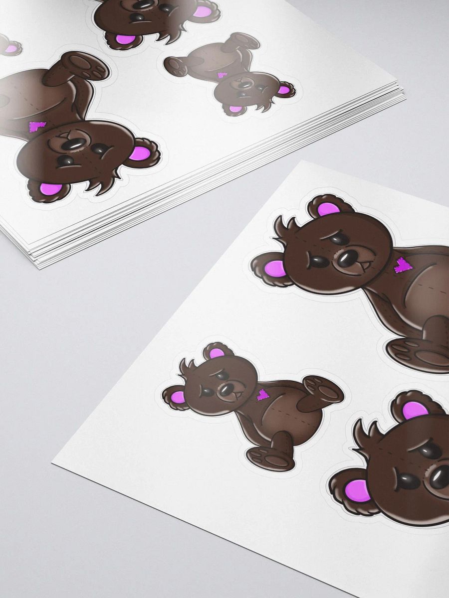 Anxious Teddy Coloured Stickers product image (5)