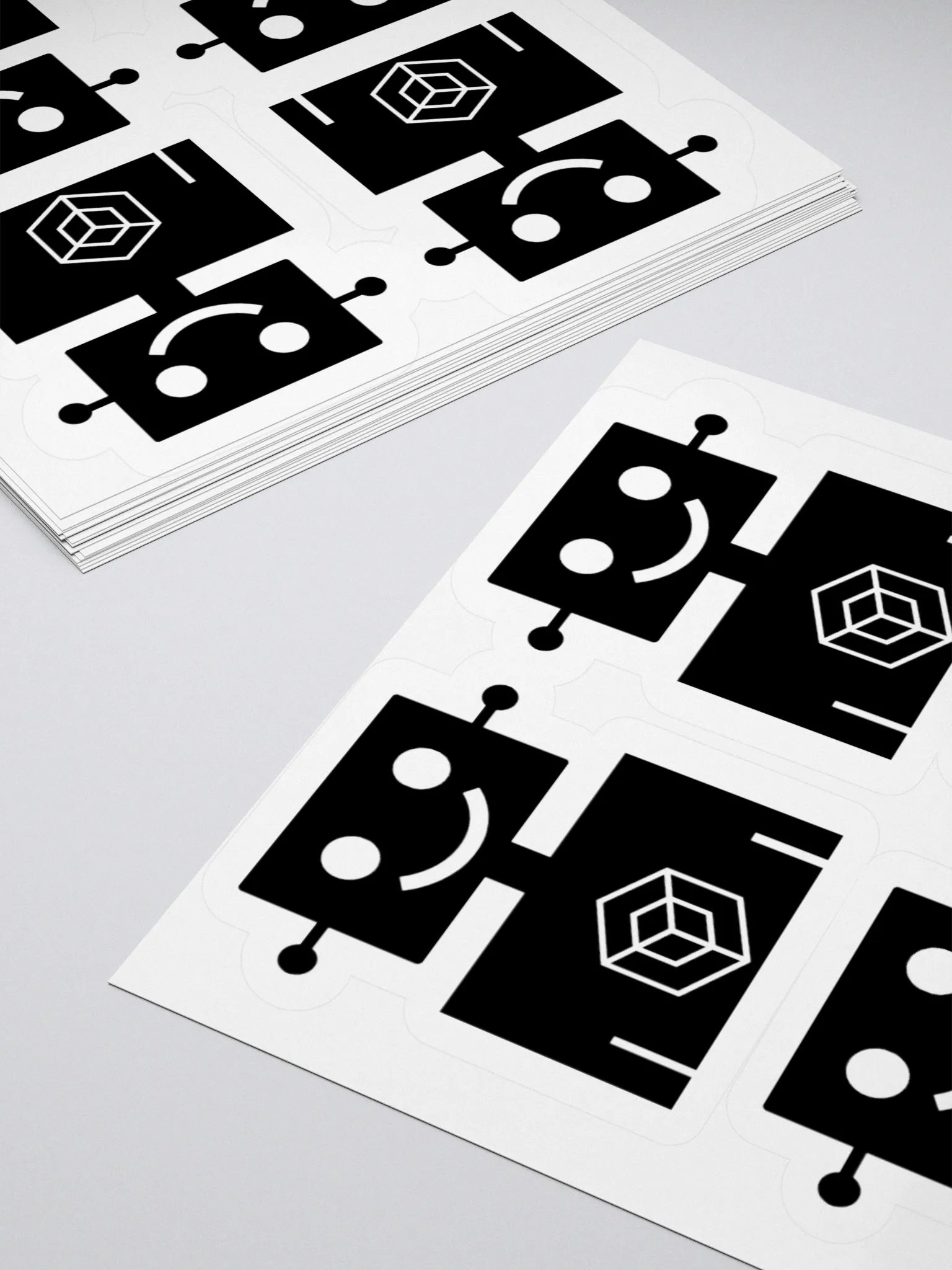 1 Sticker sheet with 4 Robot Men product image (4)