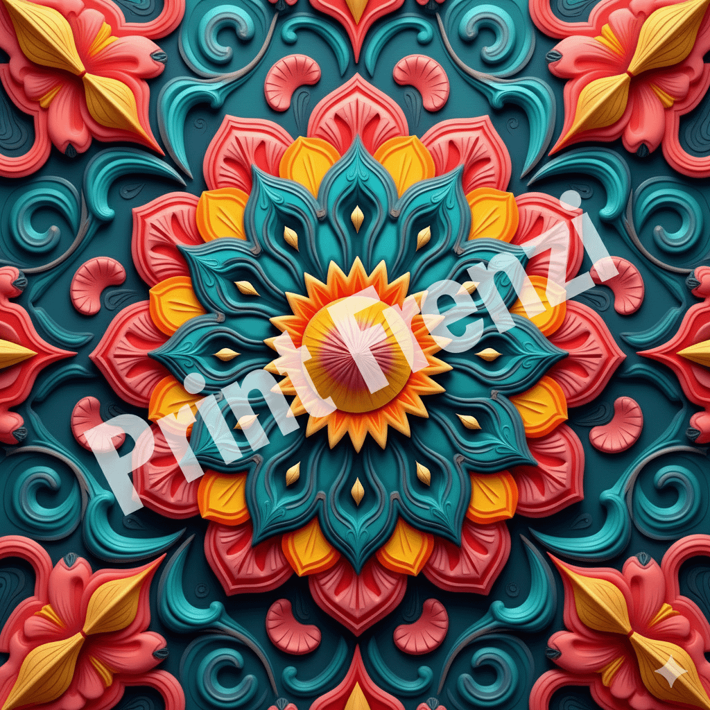 116 Diwali Mandala Clipart Bundle | High Resolution PNG Rangoli, Lotus, Paisley and Diya Designs product image (6)