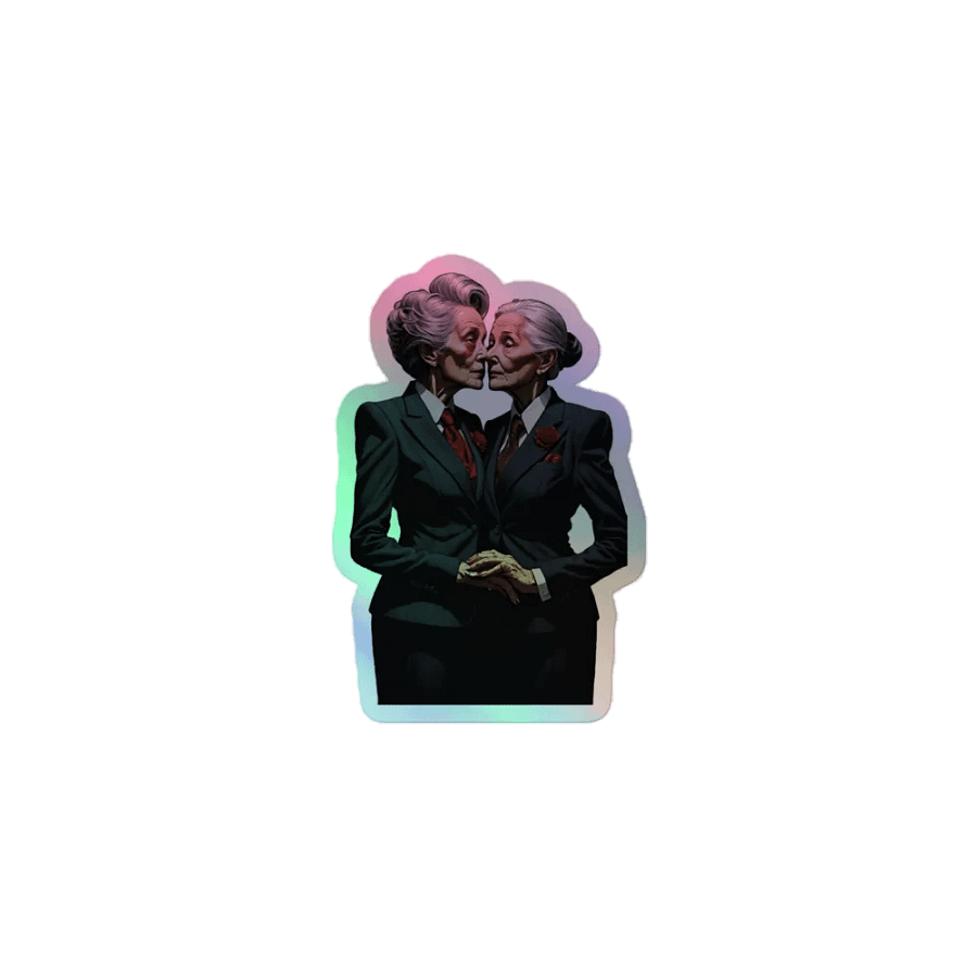Slightly Menacing LGBTQ+ Holo Sticker product image (1)