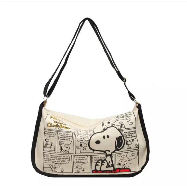 Snoopy Large Capacity Handbag Shoulder Bag Crossbody Bag Adjustable Shoulder Str product image (1)