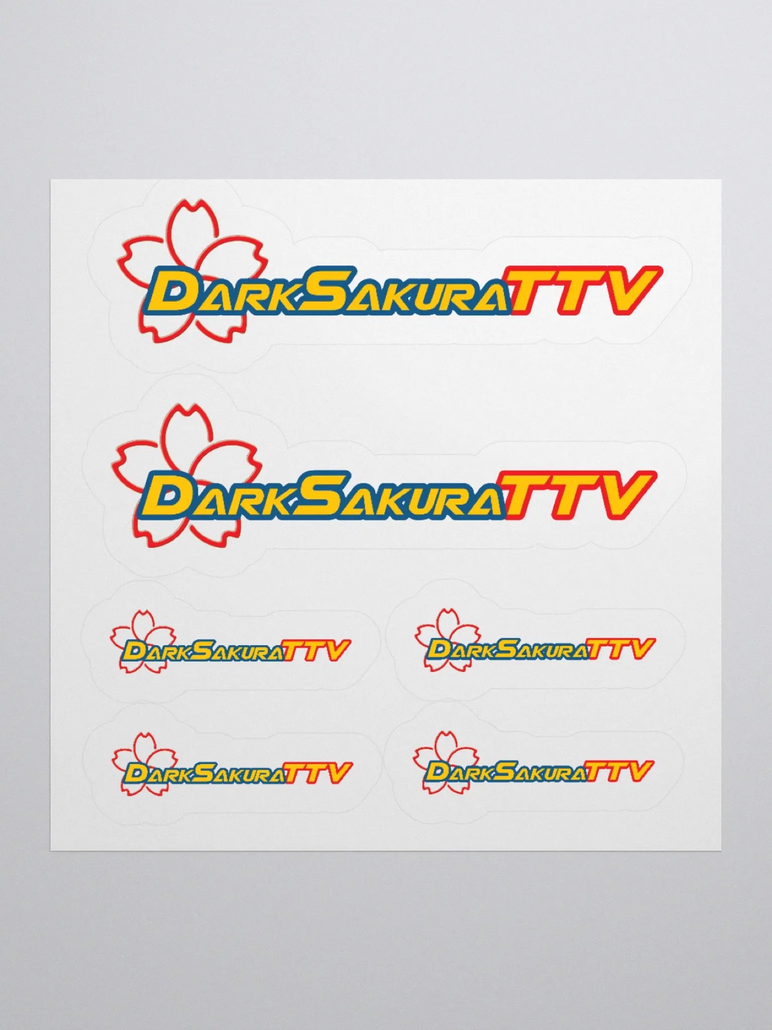 DarkSakuraTTV Kiss Cut Stickers product image (1)