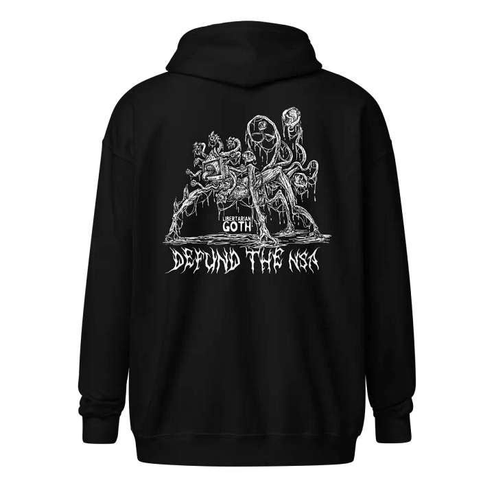 Defund the NSA Humanoid Zip Hoodie product image (1)