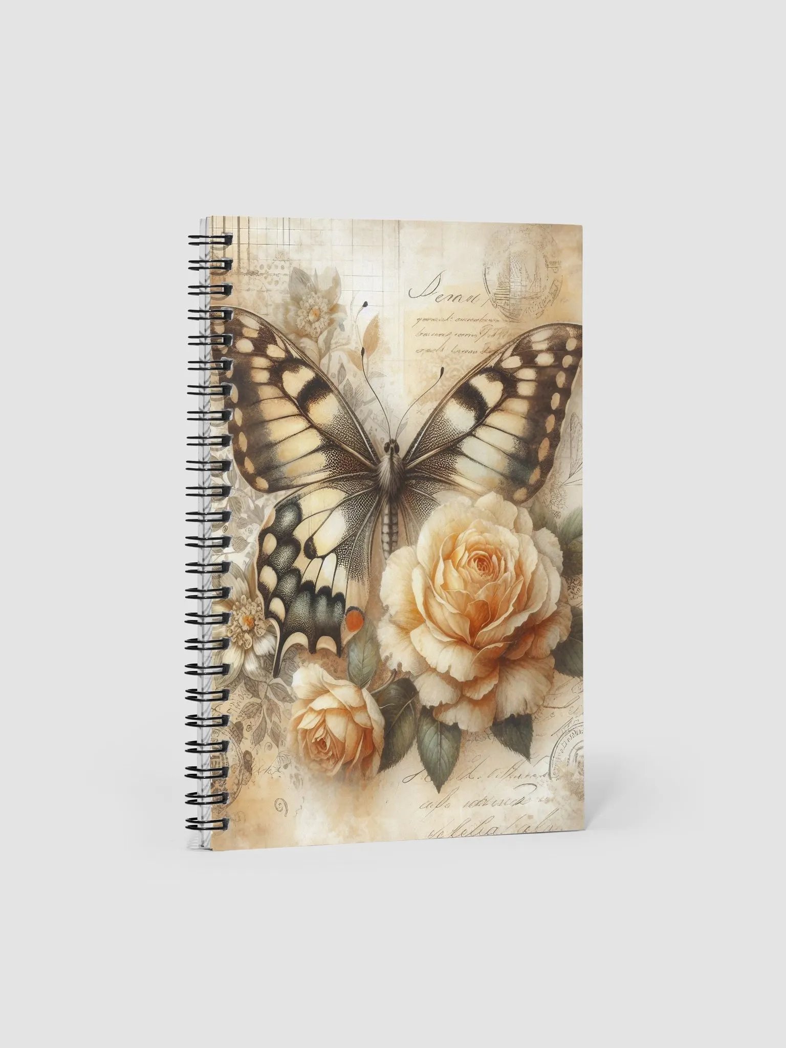 Yellow and Black Butterfly- Spiral Notebook product image (1)