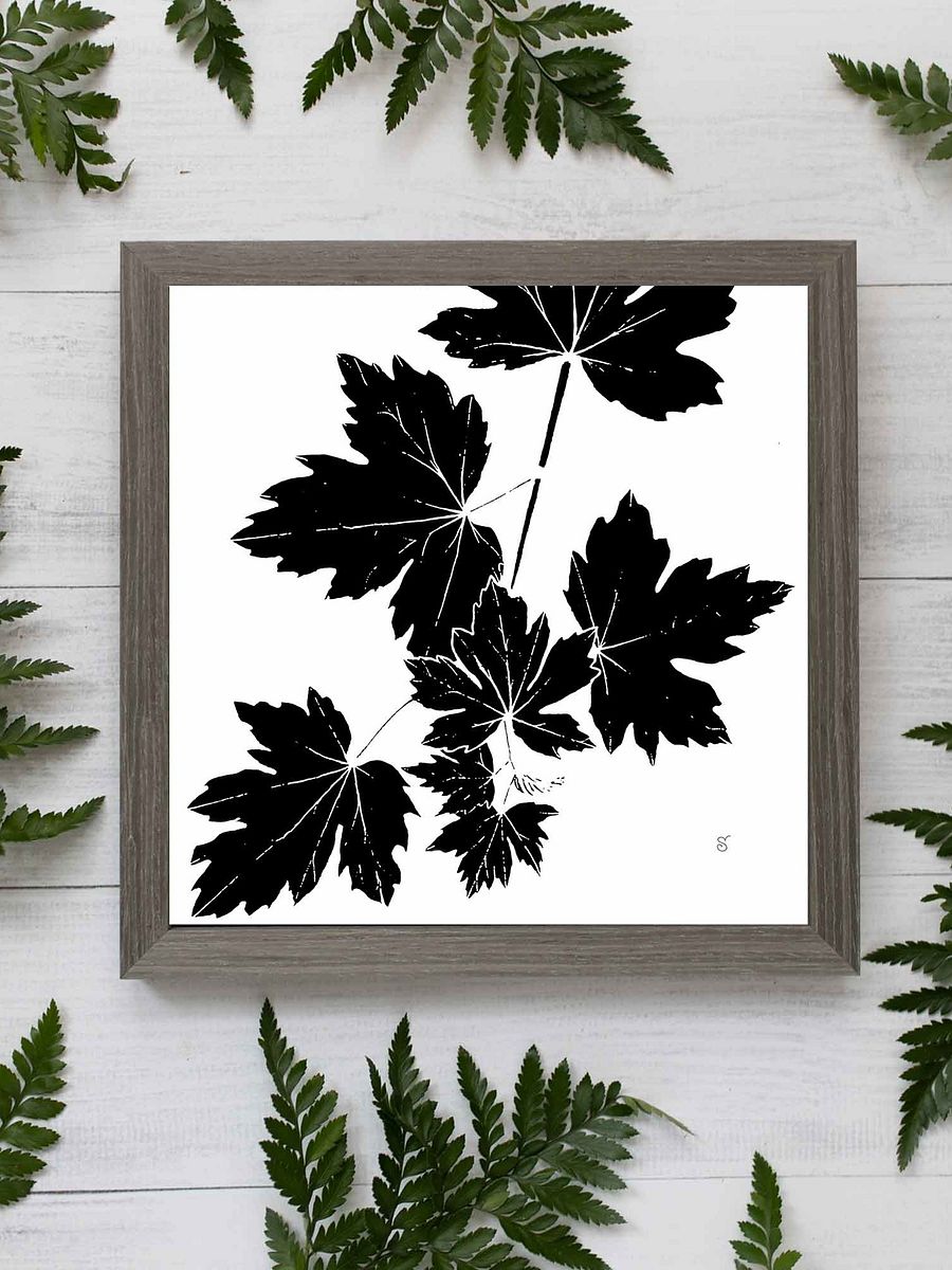 Lobed Leaves Canvas Art - Grape Leaves Light product image (7)