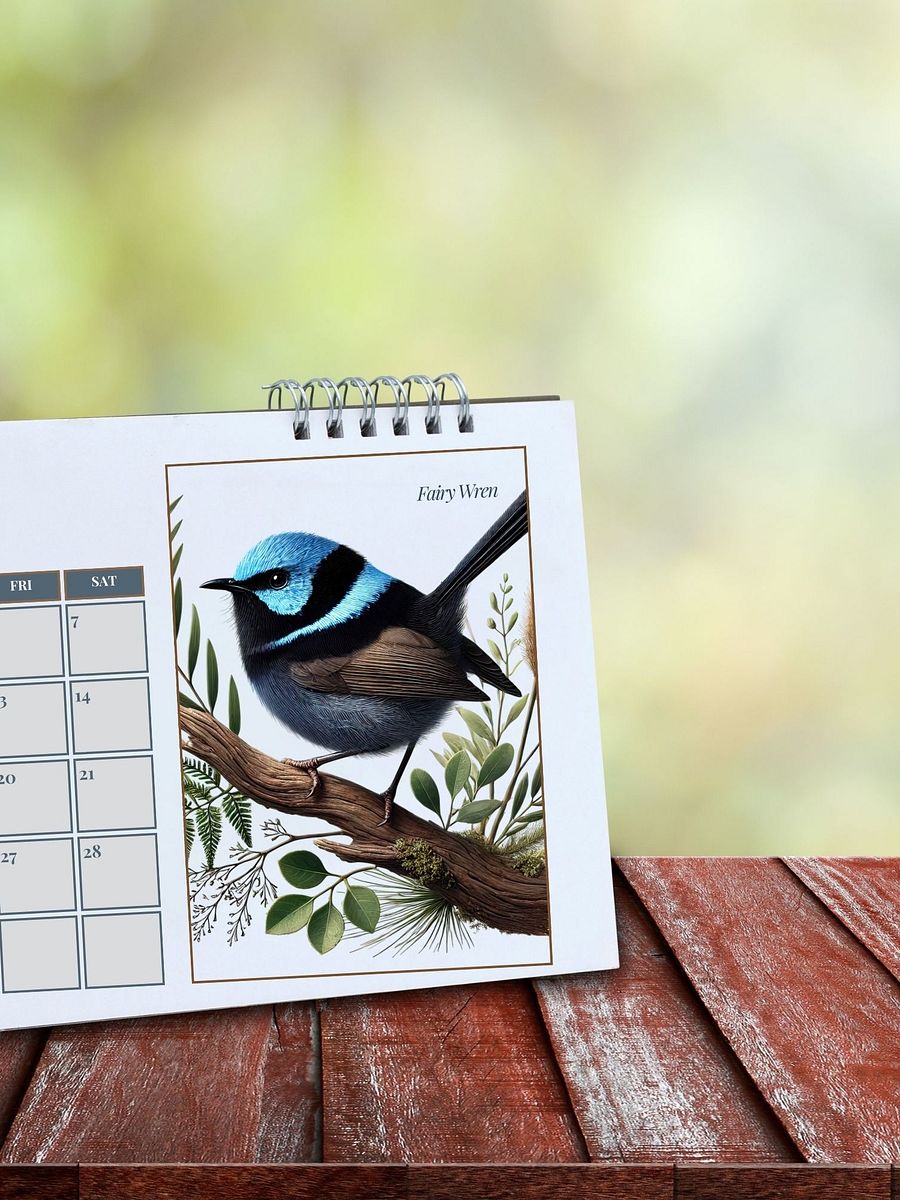 2025 Watercolor Birds Monthly Calendar – Elegant Bird Art for Nature Lovers product image (10)