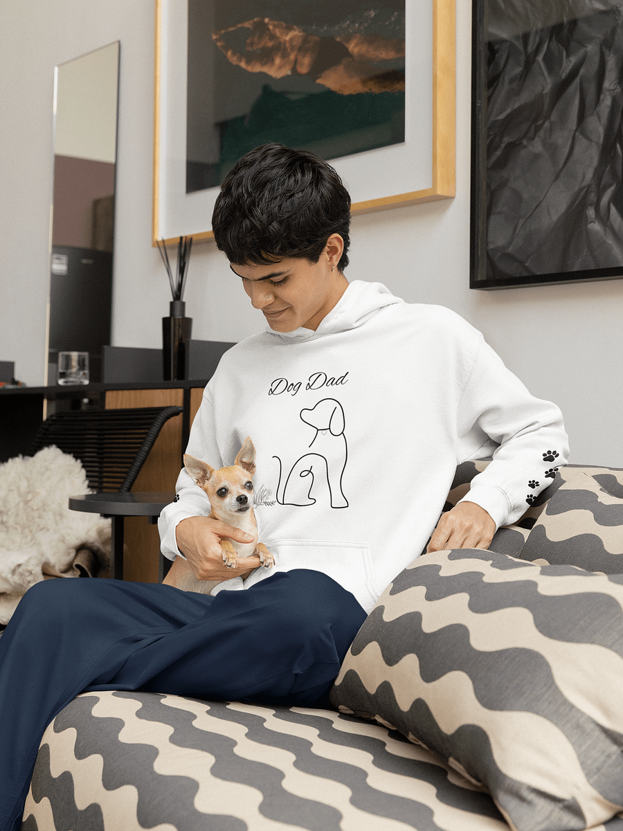 Dog Dad Line Art Unisex Hoodie product image (1)