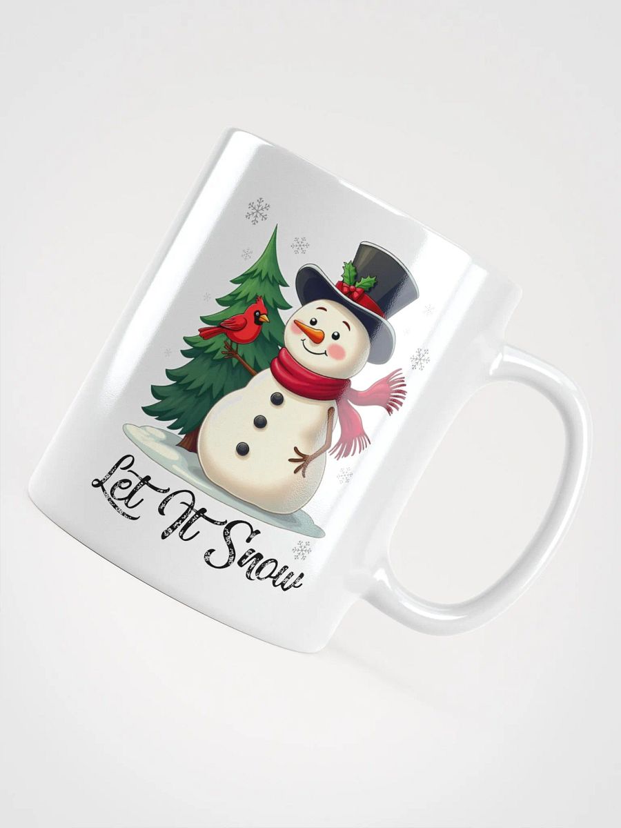 Let It Snow - Snowman with Cardinal Mug product image (10)