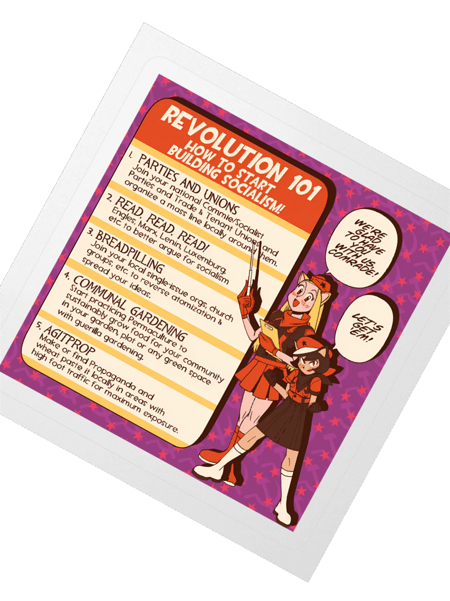 Alunya and Rodina - “Revolution 101” Sticker product image (5)