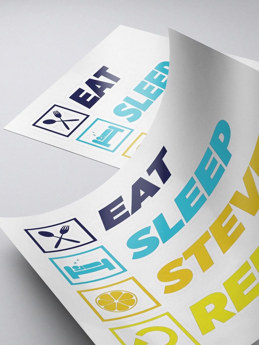 Eat. Sleep. Steve. Repeat. - Sticker product image (4)