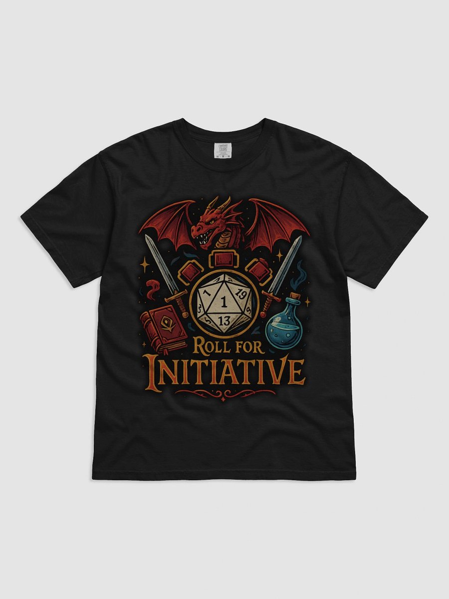 Dragon's Roll for Initiative T-Shirt product image (3)