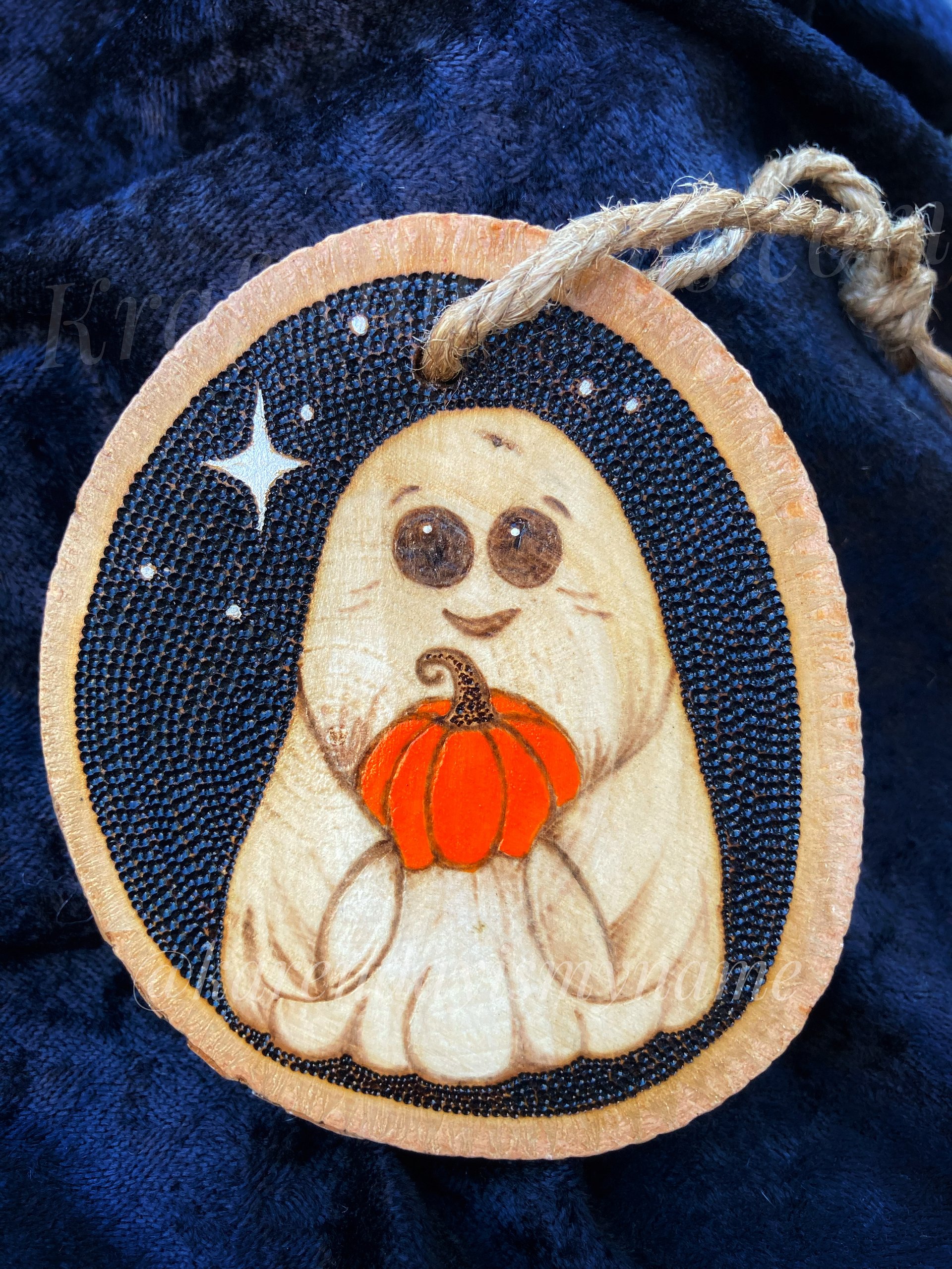 Ghost Pumpkin Ornament - St Jude product image (1)