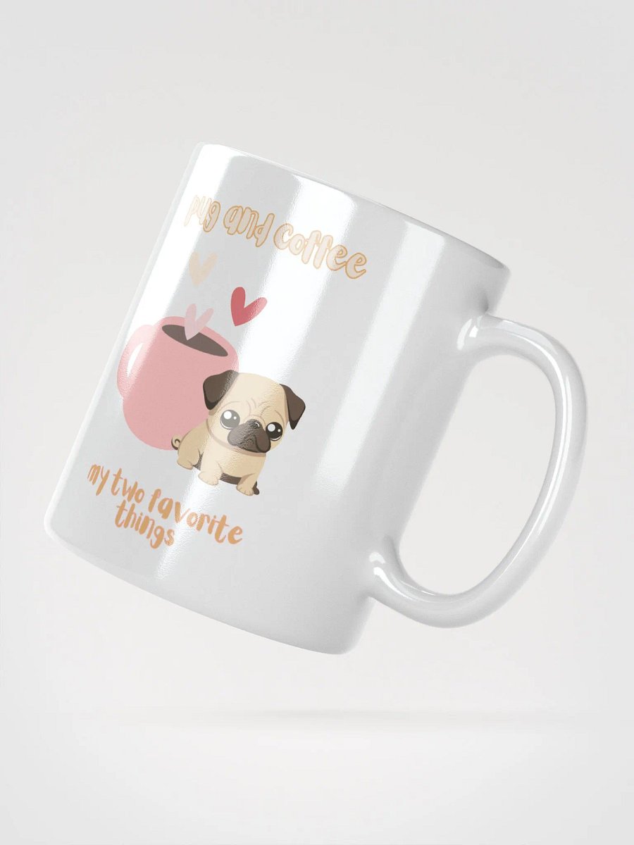 Pug and Coffee My Two Favorite Things Mug product image (2)
