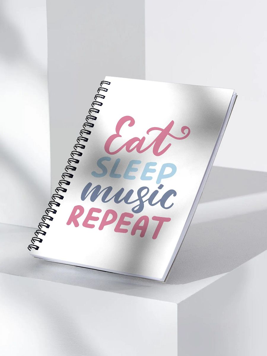 Eat Sleep Music Repeat Spiral Notebook product image (3)