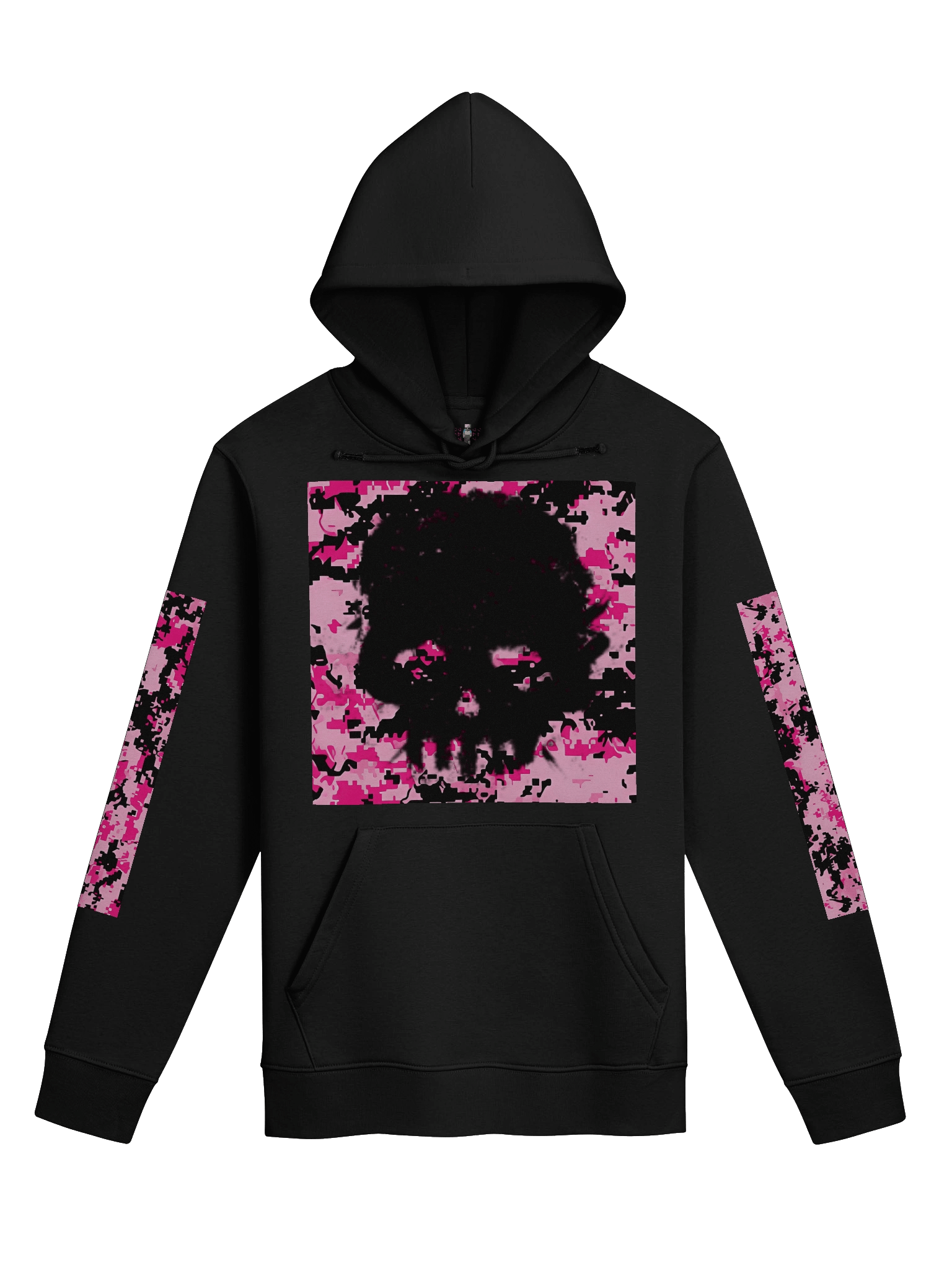 Pixelated Skull Camo Eco Hoodie product image (1)