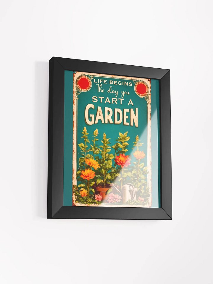 Gardening themed wall art vintage style product image (1)
