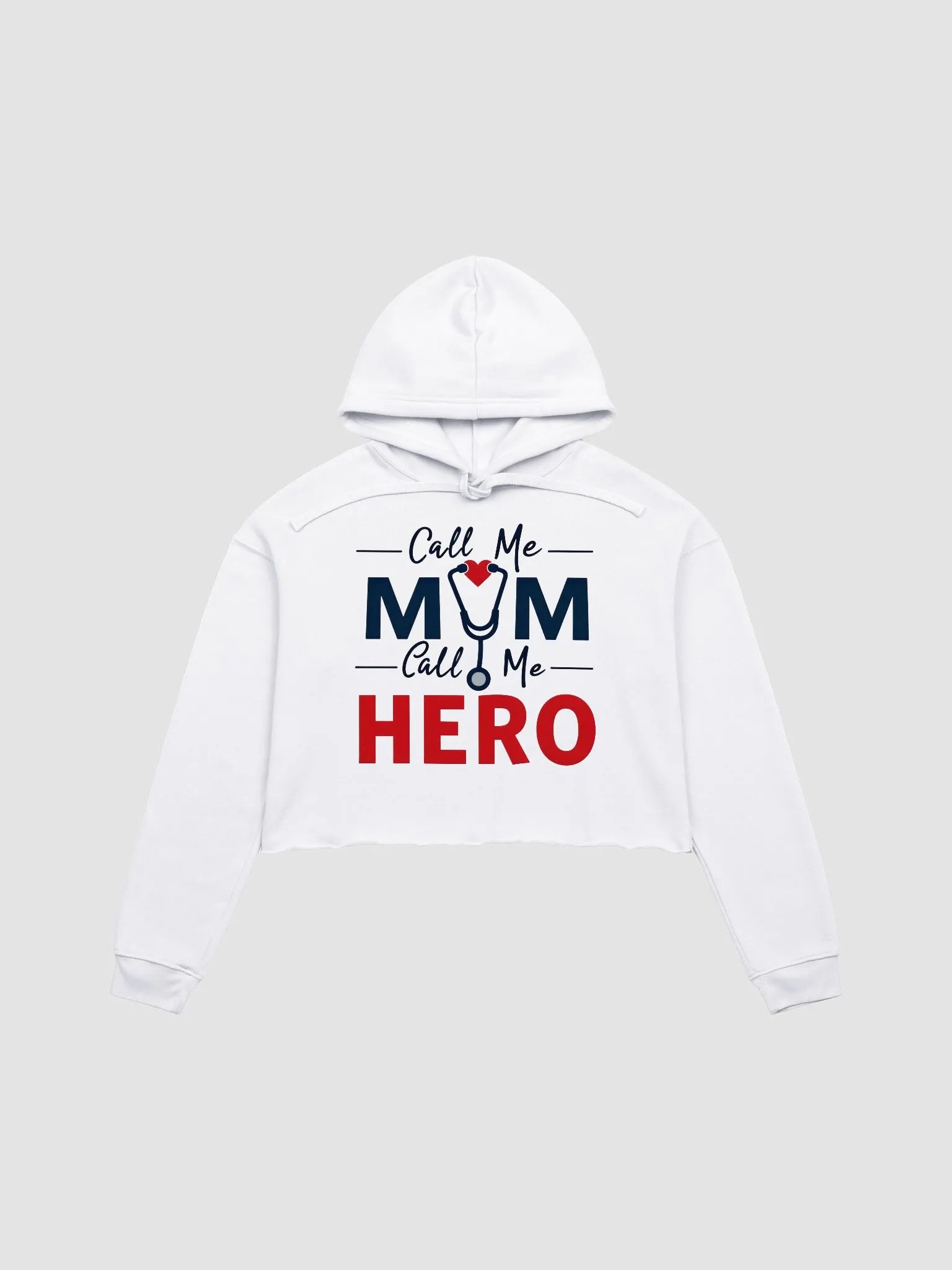 Heroic Mom Crop Hoodie product image (4)