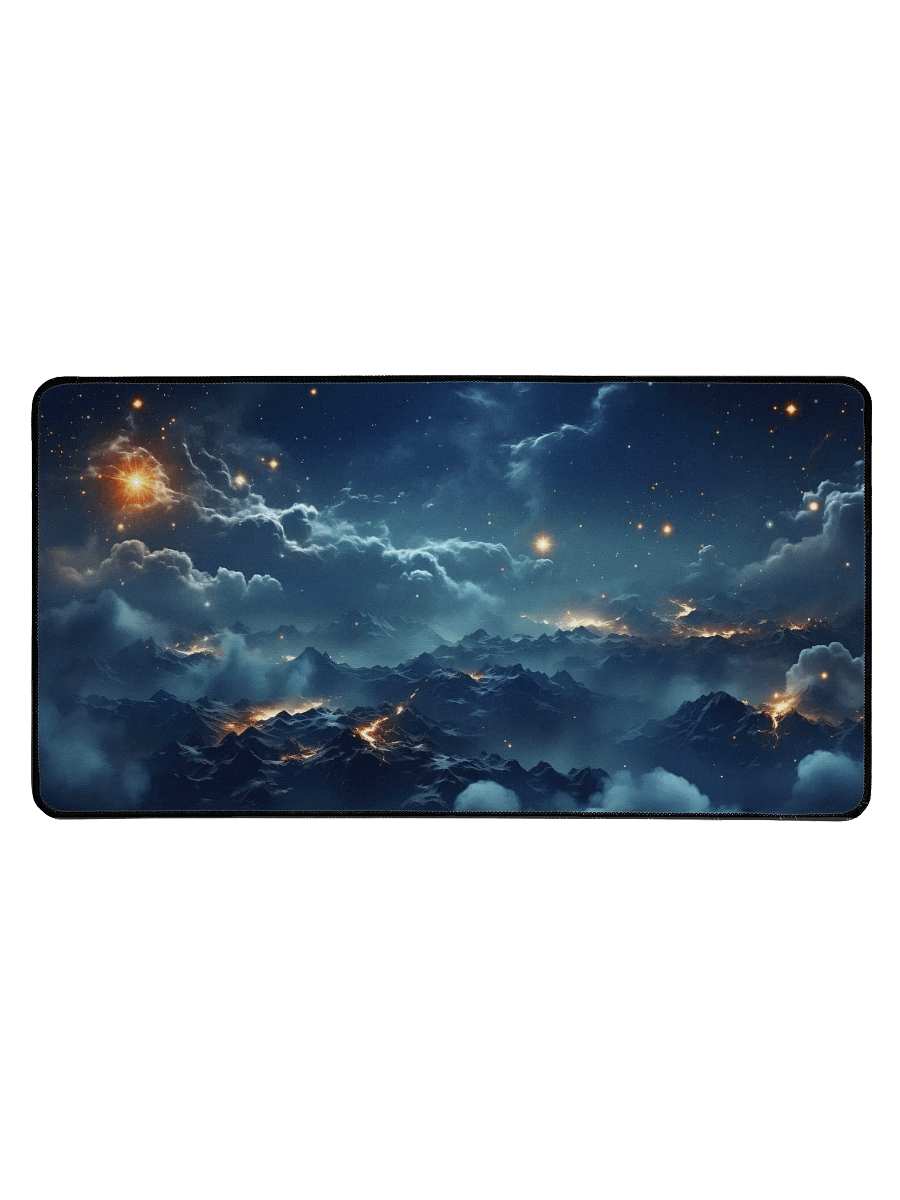 Starry Cloudy Sky Desk Mat by Treasure Pie product image (1)