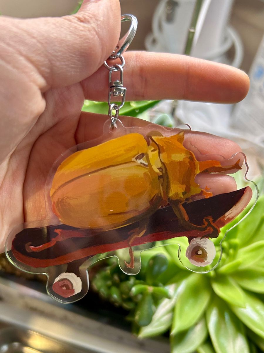 Skateboard Beetle Keychain product image (2)