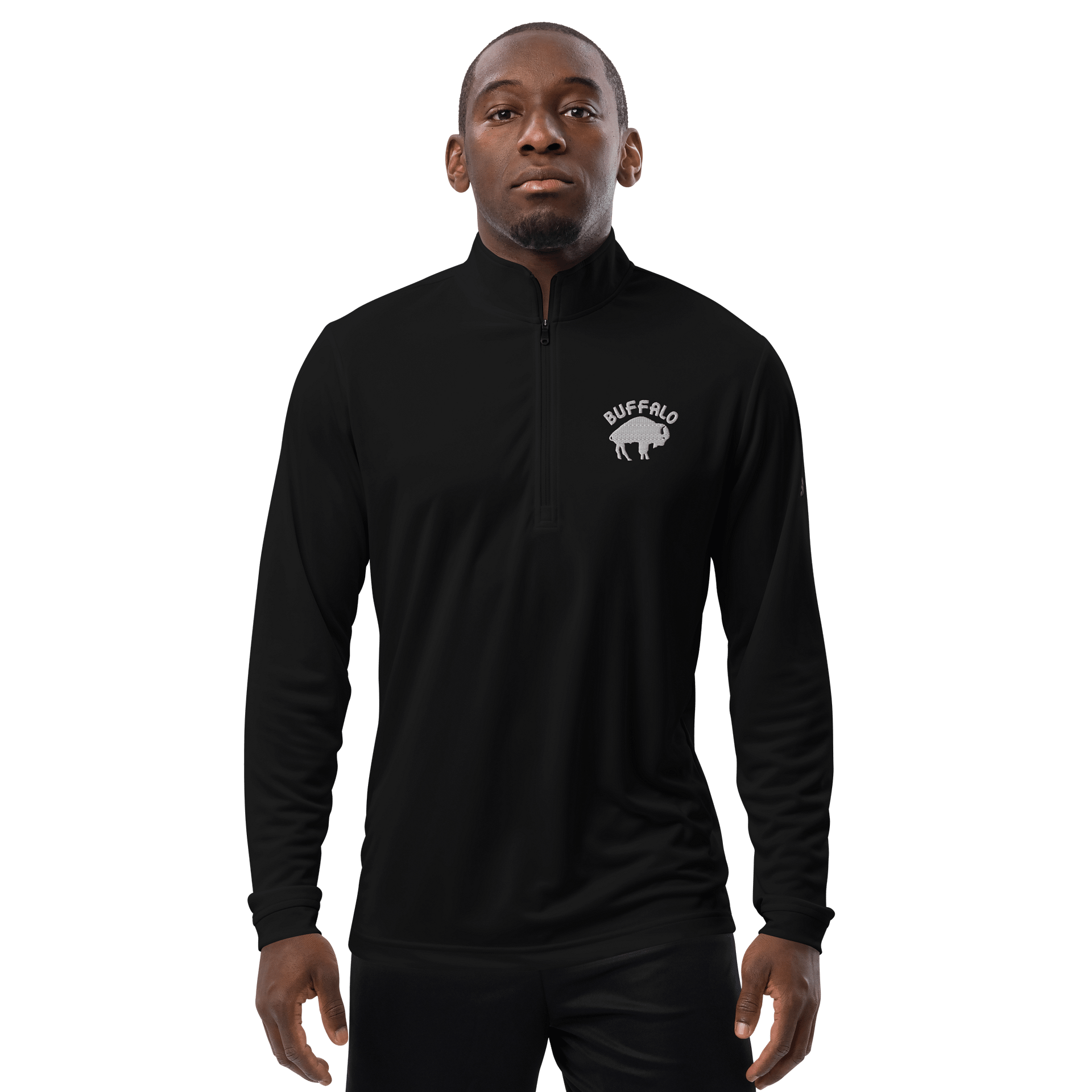 BUFFALO ADIDAS Quarter-Zip Pullover BLACK product image (2)