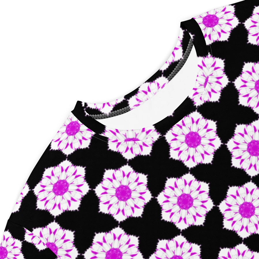 Abstract Repeating Pink Flowers T Shirt Dress product image (5)