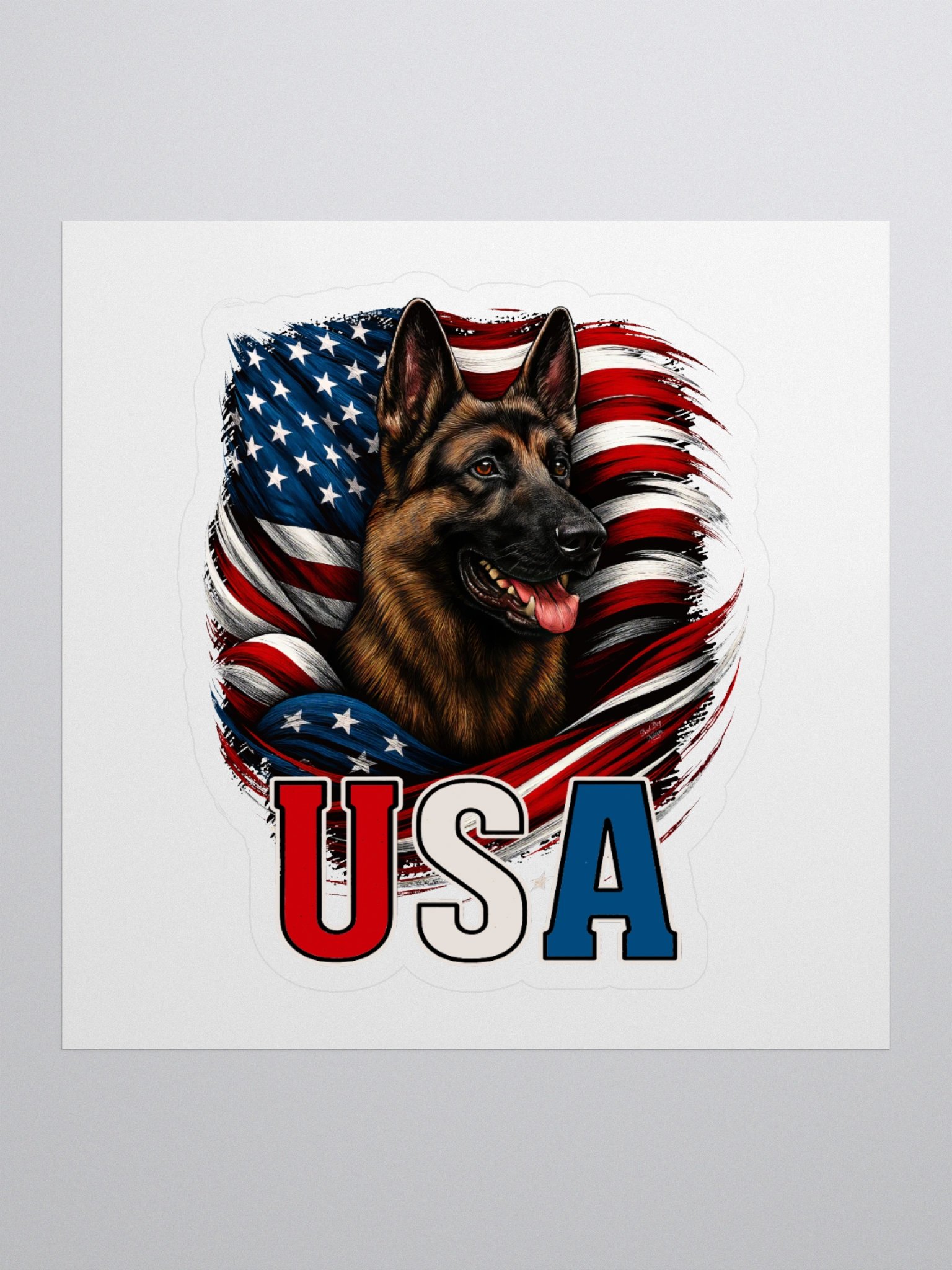 USA German Shepherd Sticker product image (1)