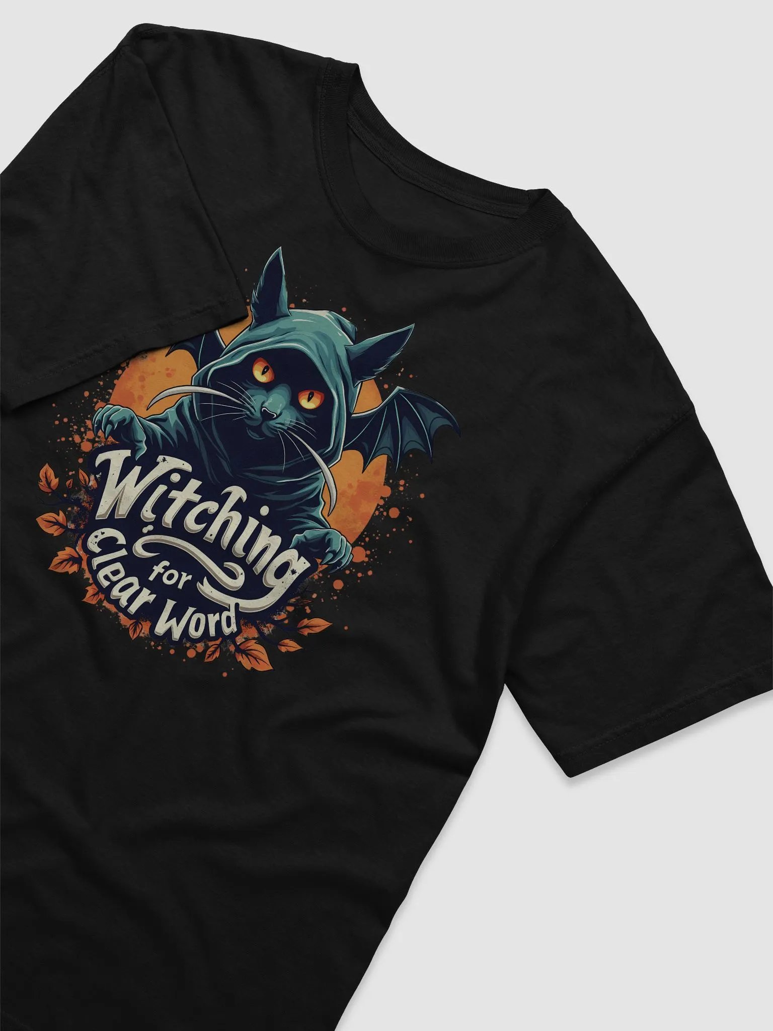 Witching for Clear Word Cat T-Shirt product image (5)