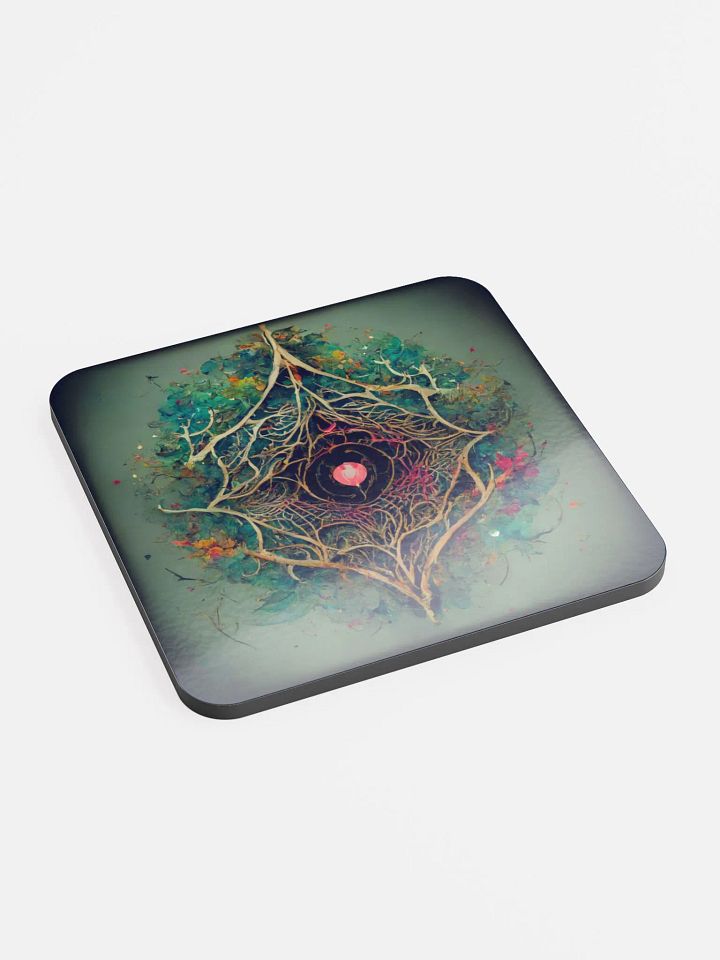 Vibrant Mandala Cork Coaster product image (2)