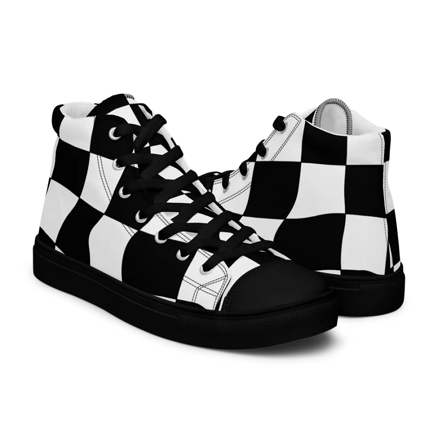 Chess - Men's High Top Canvas Shoes product image (7)