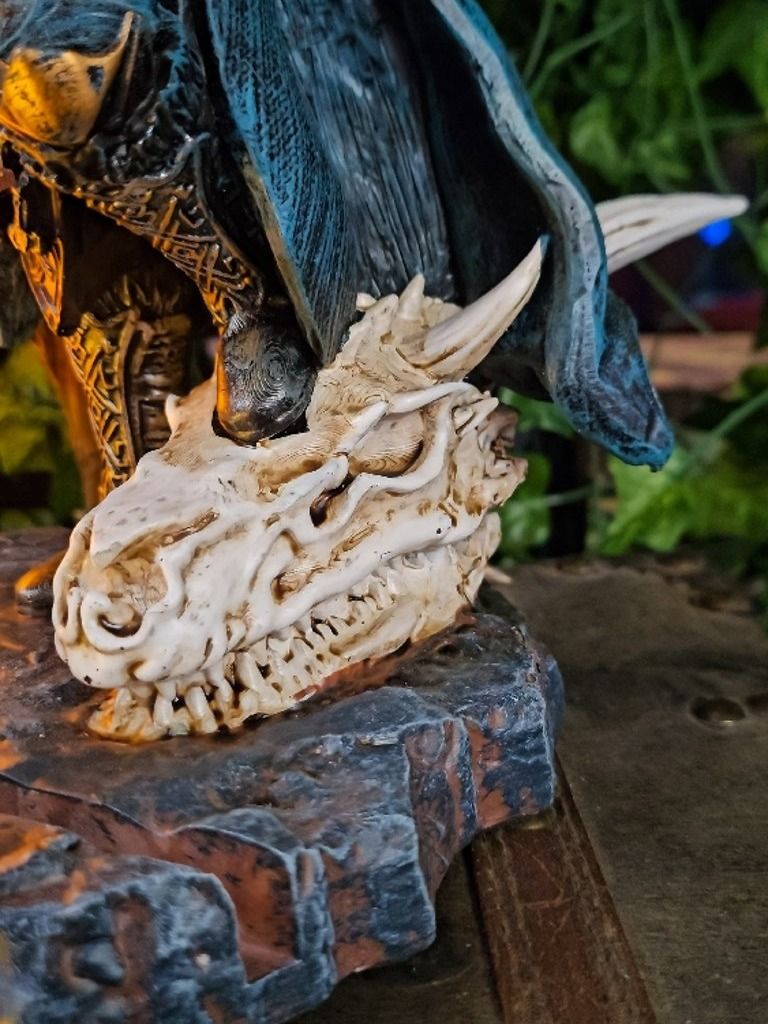 The Armored Kingdom Norse Valor Warrior W/ Dragon Skull Stand Holder product image (5)