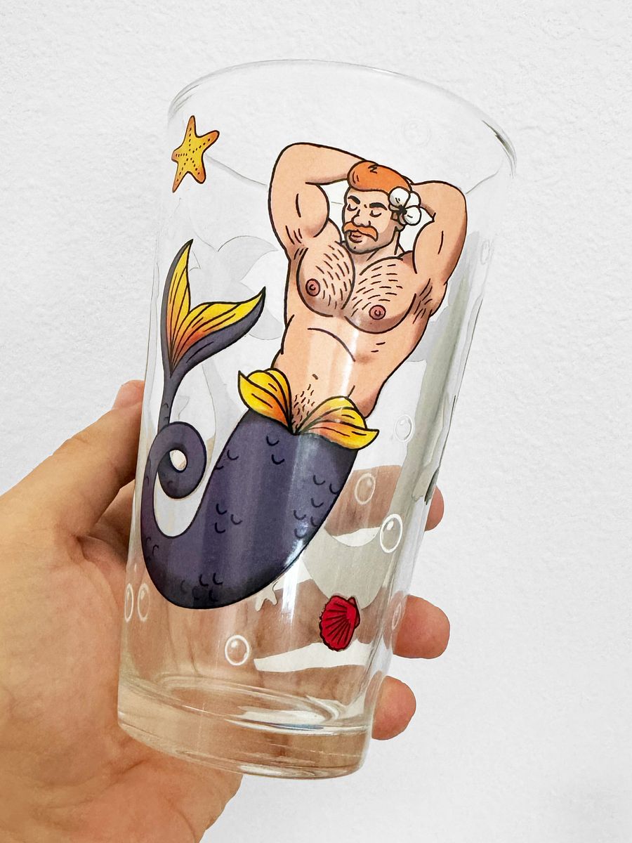 Merman Pint Glass product image (6)