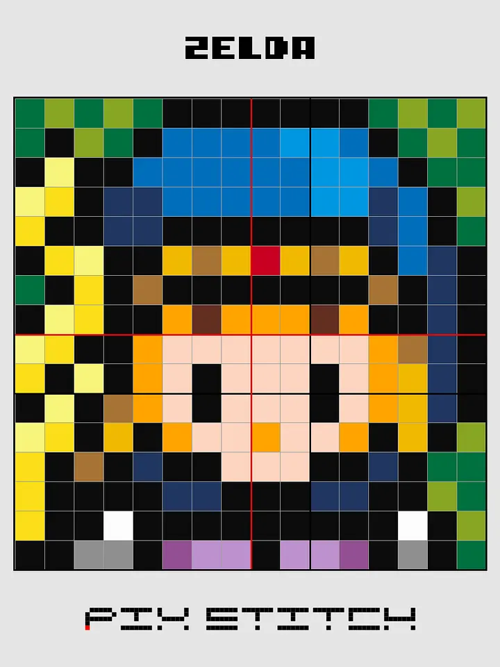 Zelda Pixel Art product image (2)