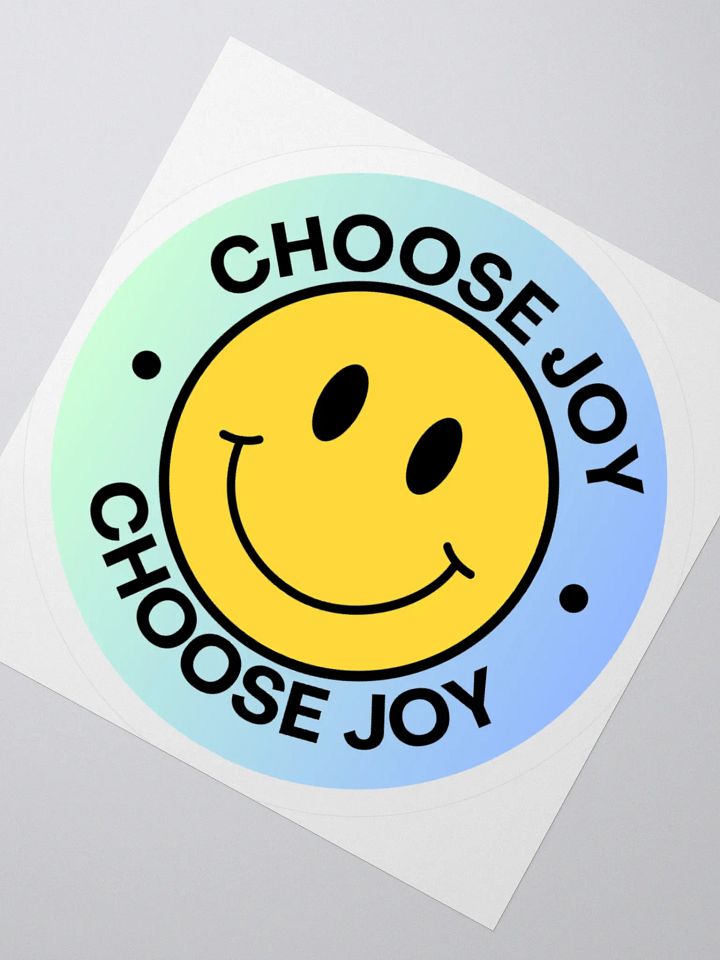 Choose Joy Smiley Vinyl Sticker product image (5)