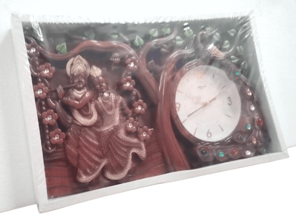 RADHA KRISHNA DESIGN WALL CLOCK product image (3)