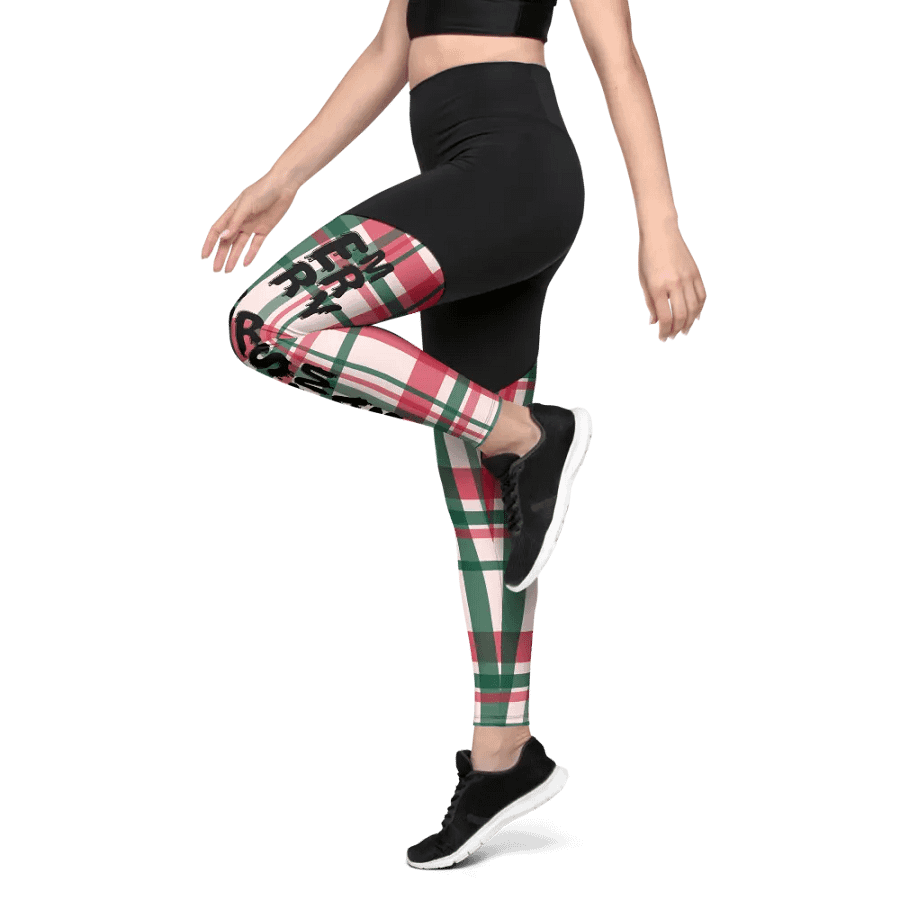 Vibrant Checkered Compression Leggings product image (7)