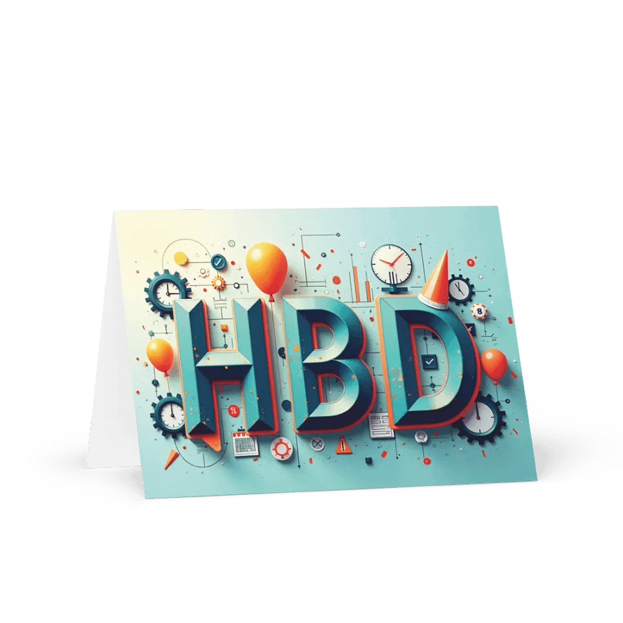 Happy birthday card for efficient people product image (5)