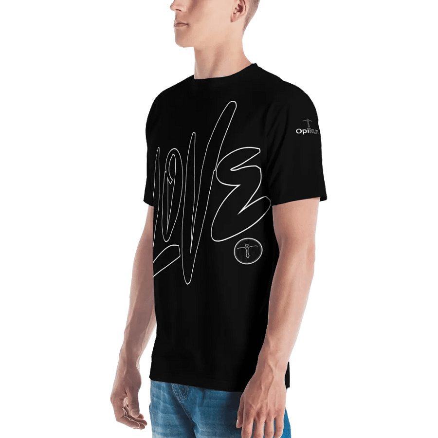 Love & Peace - Black - Crew Neck T-Shirt product image (4)