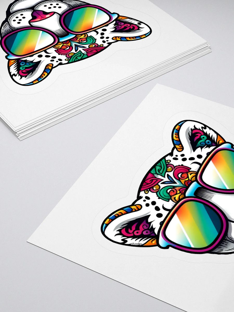 Trippy Leopard Sticker product image (11)